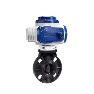 Wafer Type UPVC PVC Plastic 2/4/6/8 Inch On/Off Type Electric Actuator Butterfly Valve