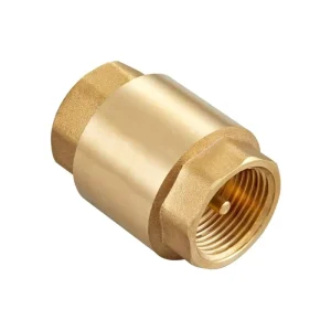Water Check Valve 1/2″ – 2″ Brass Thread In-Line Spring Vertical Check Valve