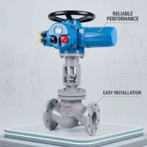 Water Corrosion Resistant Industrial Use OEM Oil DN100 Electric Flange Globe Valve