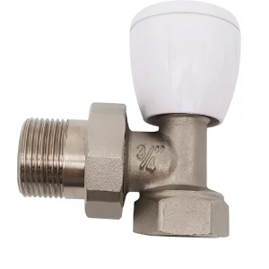 Water Heating Radiator Valve Manual Brass Angle Type Radiator Valve