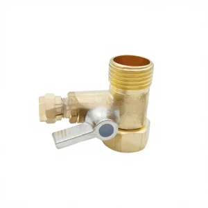 Water Purifier Inlet Full Copper Alloy Three Way Ball Valve 4 Point Angle Valve Switch Accessory