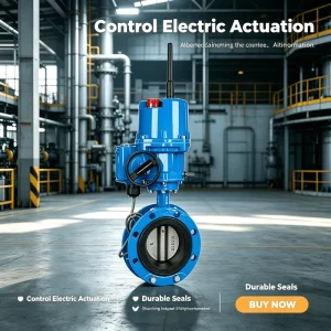 Water Steam Oil Gas Applicable DN50 DN2000 1 Year Warranty Electric Flanged Butterfly Valve