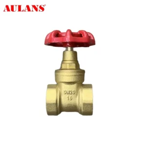 Wear Resistant Stable Sealing Low Leakage HVAC Pipeline Brass Gate Valve