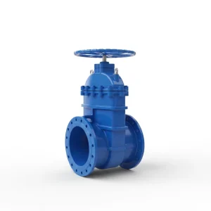 Wear resistant Ductile Iron Manual Flange Soft Seal Non-rising Stem Gate Valve for Community Water Supply Facilities