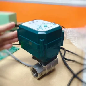 WiFi Water Shut-Off Valve Automatic Smart Valve Stainless Steel Brass BSP NPT Motorized Flow Control Valve