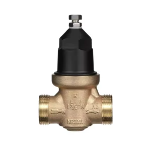 Wilkins 34-NR3XLDU 3/4″ NR3XL Lead-Free Water Pressure Reducing Valve Double Union FNPT Connection 25-75 PSI Control Structure