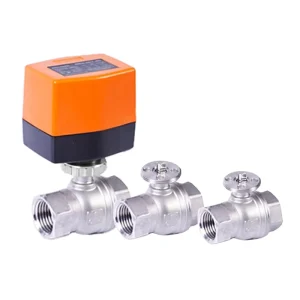 Winvall Stainless Steel 304 Ball Valves AC220V Actuator Motorized 2 Way Valve Drinking Water System Electric SS Thread Valves