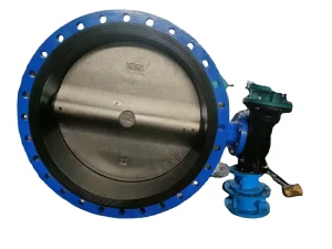 Worm Gear Flange Butterfly Valve Wafer Type Hydraulic Shut off Valve 4 Inch Port Size Model D341X for Water Pipelines