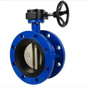 Worm Gear Flanged Butterfly Valve Ductile Iron GGG50 for Water Conservancy and Industry
