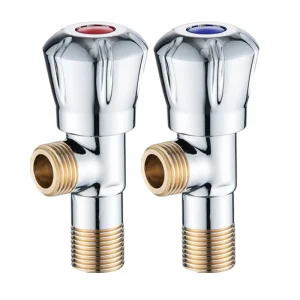 XTYP High Quality G1 2 Inch Single Handle Chrome Plated Brass and Copper Angle Valve with Thickened Valve Body 3 Year Warranty