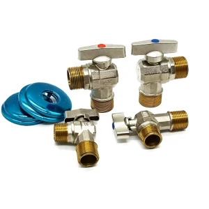Xingfu 1 2″ & 3 4″ Manual Brass Body Nickel Plated Full Bore Angle Valve High Flow Hot & Cold Water Control for Kitchen Bathroom