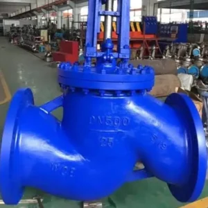 Y Pattern Stainless Globe Valve 304 Straight Through Low Pressure Drop Pulp Paper Mill