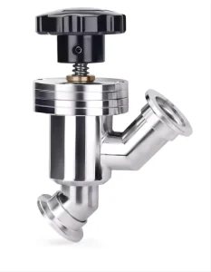 Y-Shaped Angle Seat Valve Vacuum Manual Tightening Stainless Steel 304 Control Valve for Commercial Kitchen