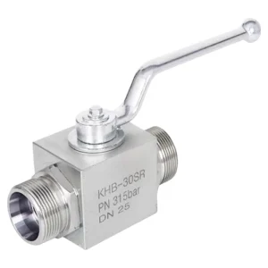YJZQ KHB Male Hydraulic Carbon Steel High Pressure Ball Valve Two way On off for Oil Media Gas 31.5MPa