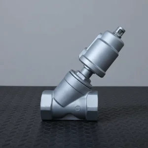 YS Brand Stainless Steel Pneumatic Angle Seat Valve PN16bar DN15 100 Threaded Air Control Actuator