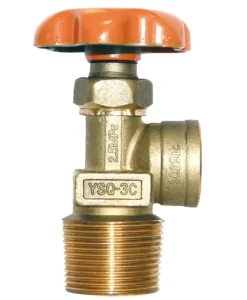 YSQ-3C LPG Cylinder Valve for Gas Media Normal Temperature M22 X 1.5 and PZ27.8 Threads OEM