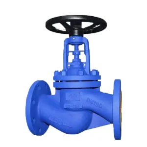 Yaosheng Factory DIN PN16 Bellows Sealed Globe Stop Valve WJ41H YS PRO Grey Iron Flange Connection Manual Cooling Heating Water
