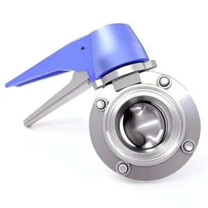 Yijia 304 316 Stainless Steel Duckbill Quick Install Sanitary Grade Manual Butterfly Valve 1 Year Warranty Quick Connect