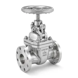 Z41W 25R 316L Rising Stem Manual Gate Valve SS316L CF3M PN25 Flange Equivalent to Class 300 High Pressure Valves