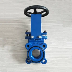 Z73X F API Class 150 4 Inch Ductile Iron Manual Slurry Valve Lever Operated Knife Gate Valve Water Oil Gas Medium