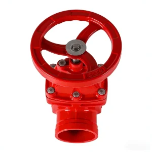 Z85X 16Qred Ductile Iron Groove Blind Stem Seat Sealing Signal Gate Valve for Fire Protection Is Suitable for Water Medium