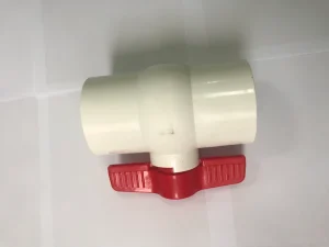 ZHONGCAI High Flow Corrosion Resistant PVC Standard Ball Valve Socket Type Plastic Stop Valve