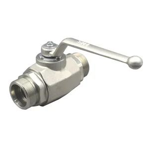 Zero Leakage BKH Manual High Pressure Hydraulic Ball Valve 24 Degree Cone External Thread SS304 SS316L