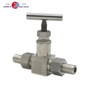 Zhongye Brand CE Certified High Pressure Manual Clamp Type Needle Shut Off Ball Valve J91WH 25 320 FPT X FPT Connection Water