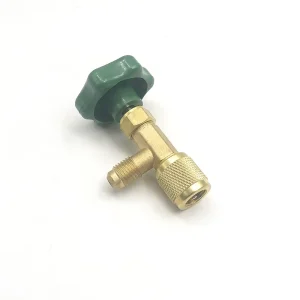 Zinc Alloy Cap Tap Valve with Needle Structure for Small Freon Bottles R22 R134 R410