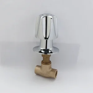 Zinc Alloy Handle Concealed Valve 1/2″-3/4″ Brass Valve Body with Gate Structure Manual Power for Water Media