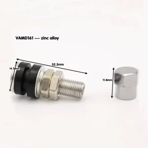 Zinc Alloy Tubeless Valve Stem TR161 Motorcycle Tire Valve VAMD161